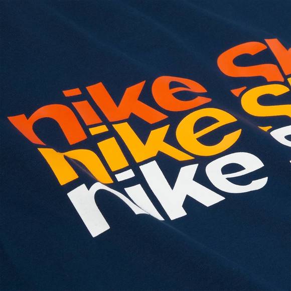 NEW NIKE men's sb skate stacked logo t-shirt in midnight navy - Picture 5 of 5